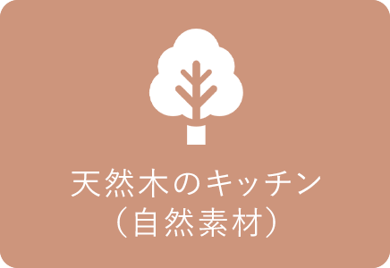天然木のキッチン(自然素材)